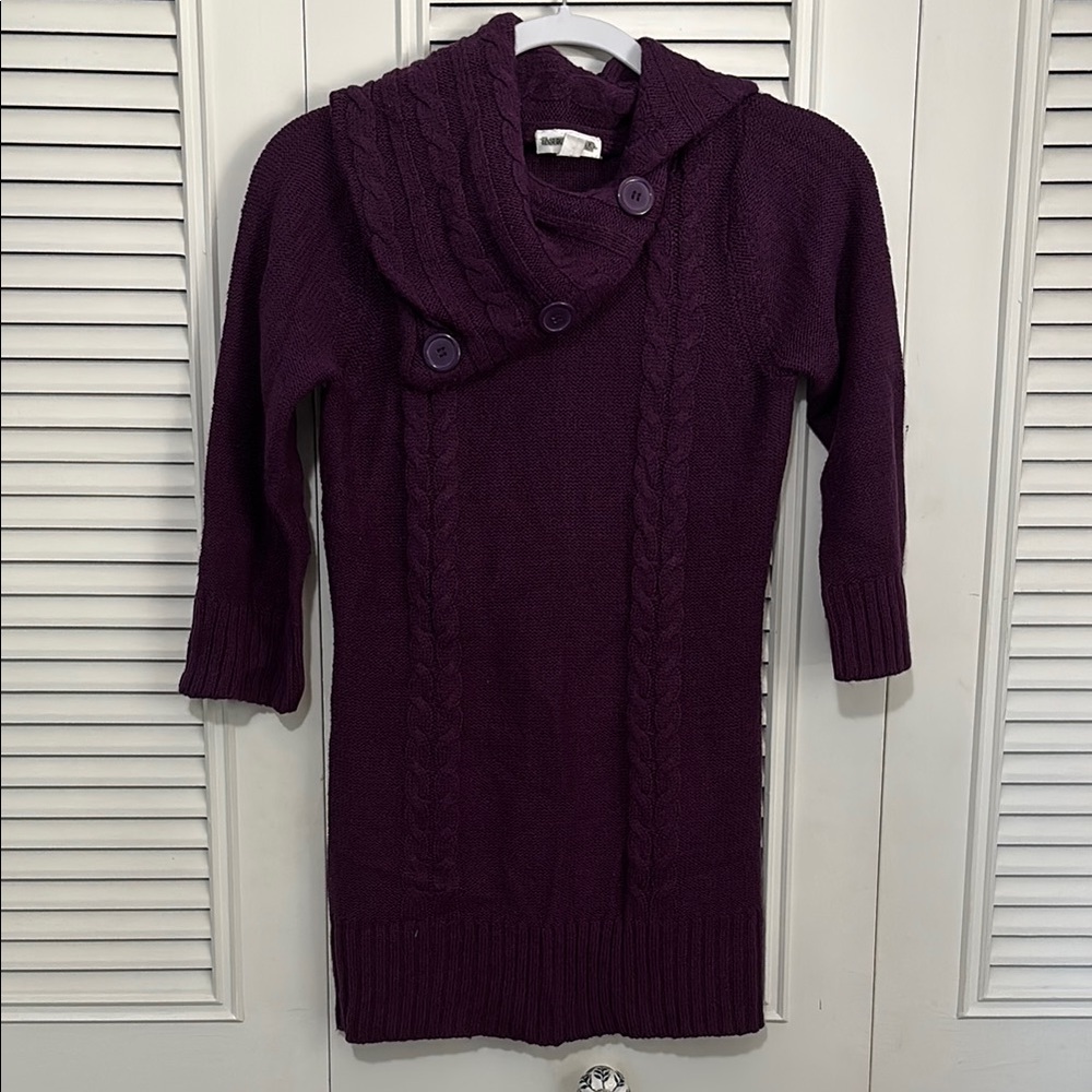 Fashion Bug Purple Cowl Neck Sweater